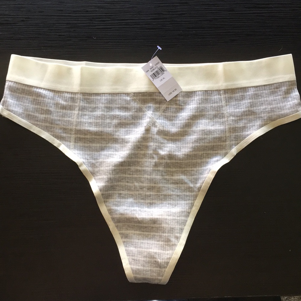 NWT American Eagle Aerie Heather Gray Thong Undie